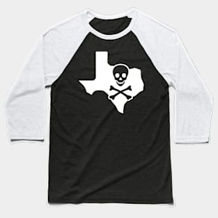 Death & Texas Front & Back Baseball T-Shirt